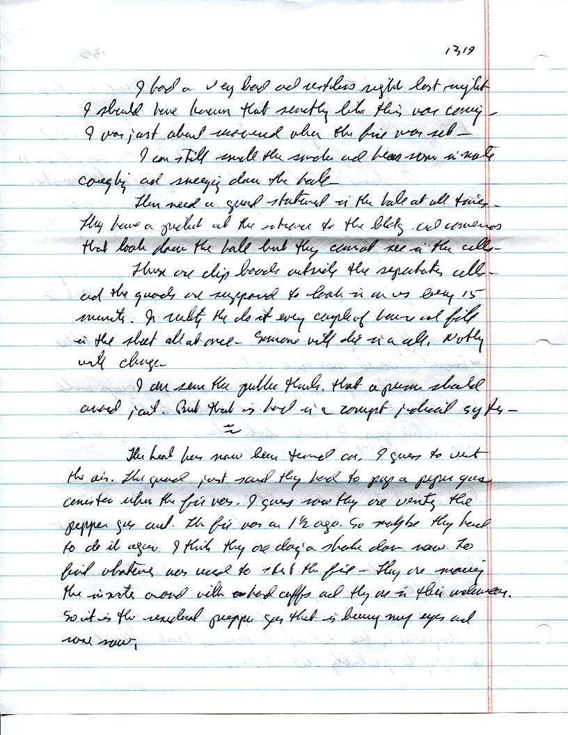 Dr John WorldPeace 2008 Prison Journal